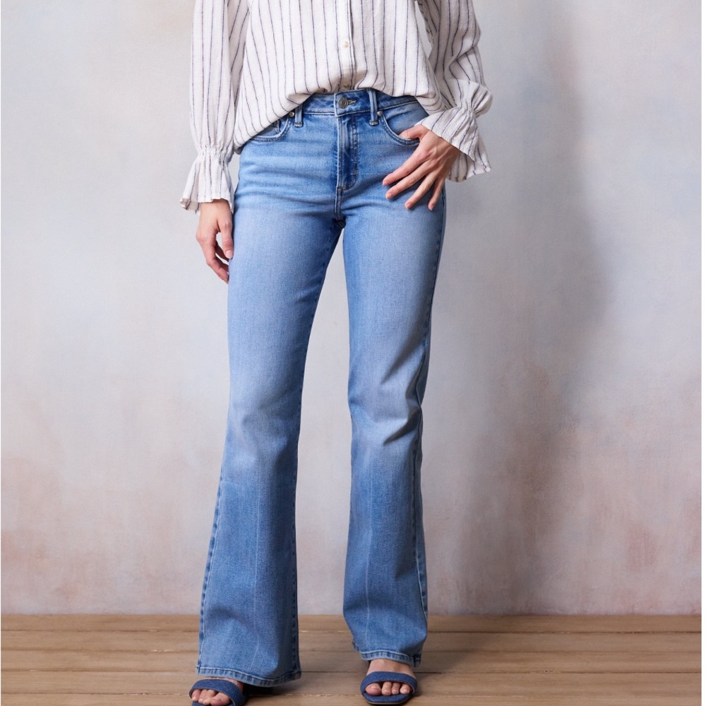 Lauren Conrad high-waisted flare jeans